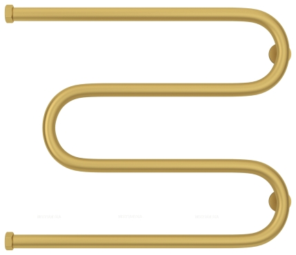 Полотенцесушитель водяной Сунержа М-образный 50х65 см 032-4007-5065 матовое золото - 2 изображение