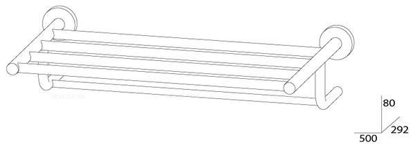 Полка для полотенец Artwelle Harmonie HAR 033 длина 60 см - 2 изображение