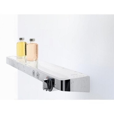 Термостат Hansgrohe ShowerTablet Select 70 см 13184400 для душа, белый / хром - 2 изображение