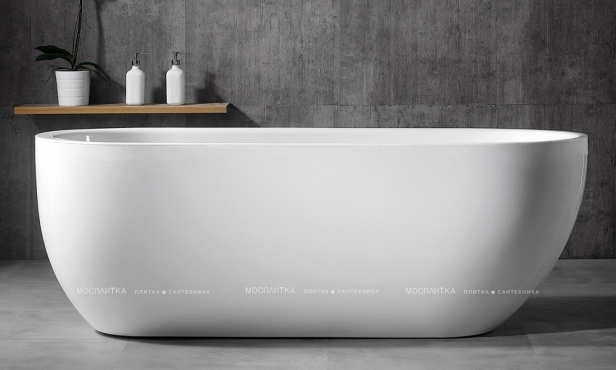 Акриловая ванна Abber 150х70 см AB9341-1.5, белая - 2 изображение