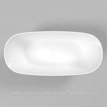 Ванна из искусственного камня 160х75 см Whitecross Onyx C 0206.160075.100 белая глянцевая - 5 изображение