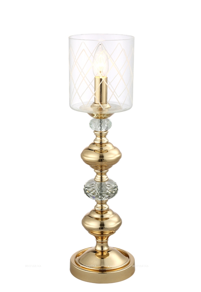 Настольная лампа Crystal Lux GRACIA LG1 GOLD - 3 изображение