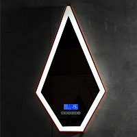 Зеркало Abber Stein 45 см AS6611BR с подсветкой, коричневый