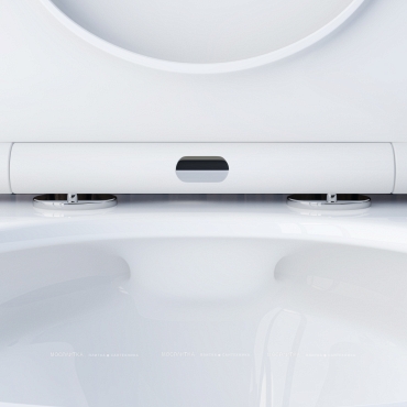Унитаз подвесной безободковый Damixa Skyline DX35C1700SC с крышкой-сиденьем микролифт белый - 6 изображение