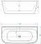 Акриловая ванна Allen Brau Priority 170x78 2.31003.20/PWM белая/папирус - 3 изображение