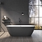 Акриловая ванна 170х78 см Black&White Swan SB330 Grey матовая серая / глянцевая белая - 3 изображение