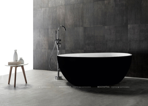 Акриловая ванна 150х150 см Abber AB9279MB матовый черный - 2 изображение