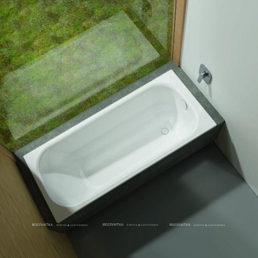 Стальная ванна Bette Form, с шумоизоляцией 160х70х42 см, BetteGlasur® Plus, цвет белый, 2942-000 AD PLUS - 2 изображение