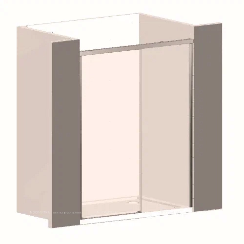 Душевая дверь Vincea Garda VDS-1G105CH, 105, хром, стекло шиншилла - 9 изображение