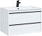 Комплект мебели для ванной Aquanet Lino 80 см, белая - 6 изображение