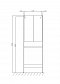 Шкафчик Aquaton Лондри белый, для стиральной машины 1A260503LH010 - 3 изображение