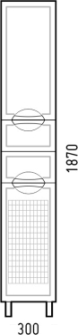 Пенал Corozo Монро 30 SD-00000713,белый - 5 изображение