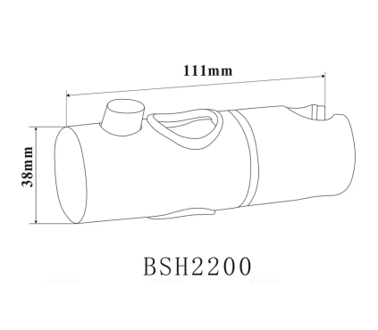 Держатель для душевой лейки Bond BSH2200 хром - 6 изображение