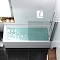 Шторка для ванны Damixa Skyline 80 см DX35WBS-D080-140MT стекло прозрачное, профиль хром - 3 изображение