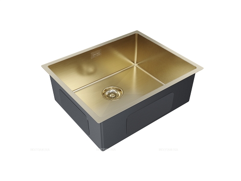 Мойка кухонная Paulmark Next PM215444-BG брашированное золото - 2 изображение