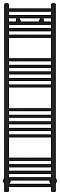 Полотенцесушитель водяной Сунержа Модус 120х30 см 31-0250-1230 матовый черный - 2 изображение