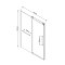 Душевая дверь Vincea Como Soft VDS-1CS110CL, 110, хром, стекло прозрачное - 3 изображение