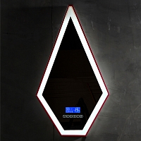 Зеркало Abber Stein 45 см AS6611R с подсветкой, красный
