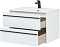 Комплект мебели для ванной Aquanet Lino 80 см, белая
