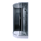 Душевая кабина Erlit Comfort 100х100 см ER3510P-C4-RUS профиль серебристый, стекло тонированное - 3 изображение
