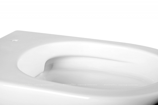 Унитаз подвесной безободковый Abber Bequem AC1103 с крышкой-сиденьем микролифт, белый - 5 изображение