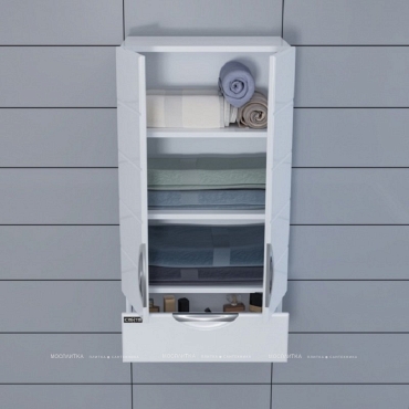Подвесной шкаф СаНта Родос 48 х 90 см, 406002, над стиральной машиной - 2 изображение