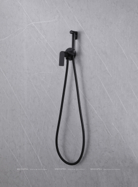 Гигиенический душ Abber Weiss Insel AF8025B со смесителем, матовый черный - 3 изображение
