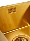 Мойка кухонная Paulmark Dopplet PM507844-BG брашированное золото - 3 изображение
