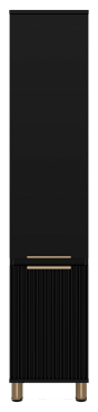 Шкаф-пенал Brevita Enfida 35 см ENF-05035-020P правый, черный - 2 изображение