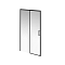 Душевая дверь Kerama Marazzi Vetro 110х195 см VE.110.SD.BLK.M профиль матовый черный, стекло прозрачное