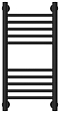 Полотенцесушитель водяной Сунержа Богема+ 60х30 см 31-0220-6030 матовый черный - 2 изображение
