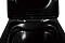 Унитаз подвесной безободковый Abber Rechteck AC1200MB с крышкой-сиденьем микролифт, матовый черный - 7 изображение