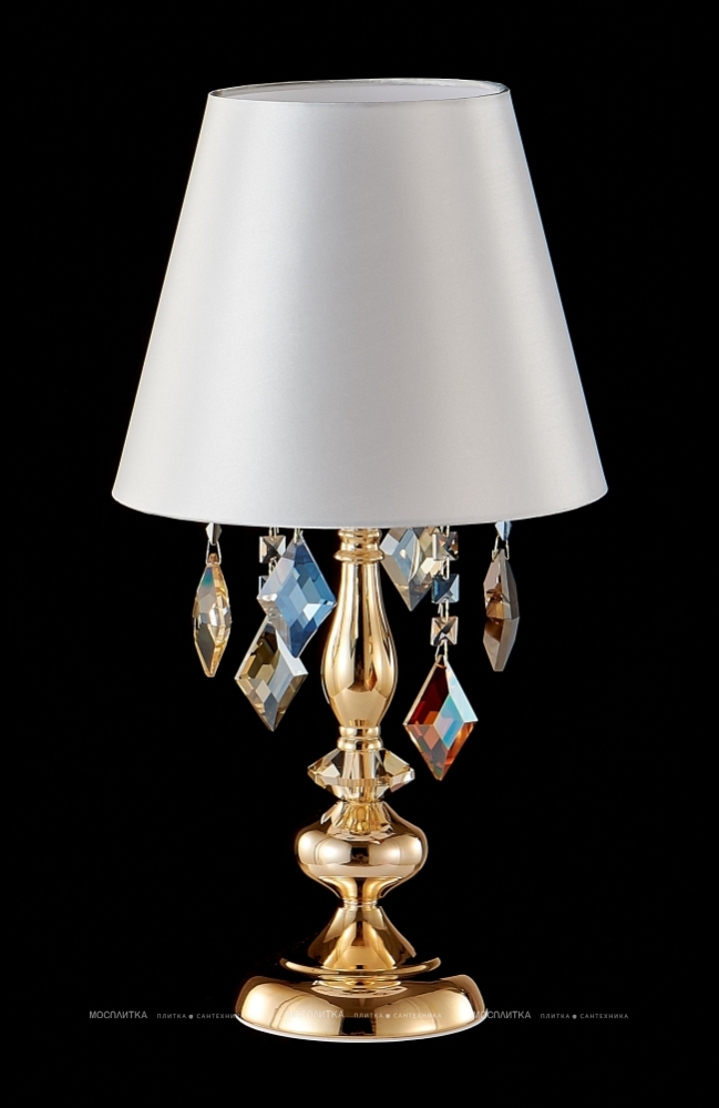 Настольная лампа Crystal Lux MERCEDES LG1 GOLD/COLOR - 3 изображение