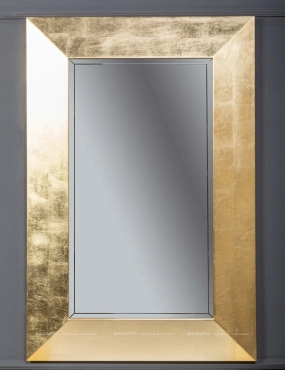 Зеркало Armadi Art Chelsea 554 с подсветкой выпуклое, поталь золото - 2 изображение