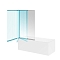 Душевая шторка на ванну Kerama Marazzi Vetro 100х150 см VE.100.BSD.CR профиль хром, стекло прозрачное - 3 изображение