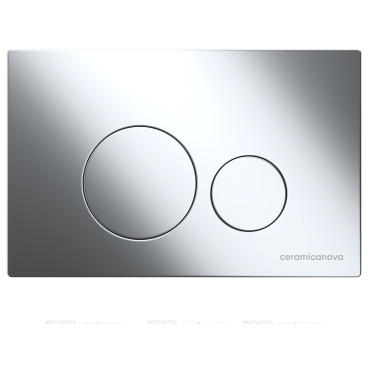 Комплект подвесной безободковый унитаз Ceramica Nova Play + инсталляция с клавишей смыва, хром глянцевая CN3001_1001CH_1000 - 3 изображение