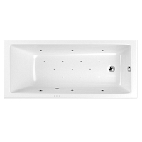 Акриловая ванна 160х80 см Whitecross Wave Slim Relax 0111.160080.100.RELAX.CR с гидромассажем
