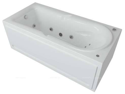 Акриловая ванна Aquatek Леда 170 см на сборно-разборном каркасе - 3 изображение