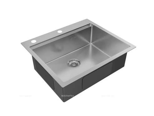 Мойка кухонная Paulmark Brim-Pro PM705951-BS брашированная сталь - 2 изображение