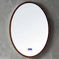 Зеркало Abber Stein 55 см AS6610BR с подсветкой, коричневый
