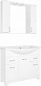 Зеркальный шкаф Style Line Олеандр-2 1000/С Люкс, белый - 3 изображение