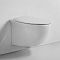 Унитаз подвесной безободковый Bond Oval F05-10 с крышкой-сиденьем микролифт белый - 6 изображение