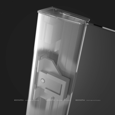 Душевой уголок Radaway Essenza New PTJ 100х100 см правый, стекло прозрачное, профиль хром - 6 изображение