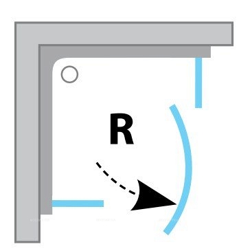 Душевой уголок Ravak Pivot PSKK3-90 90х90 см стекло прозрачное - 2 изображение